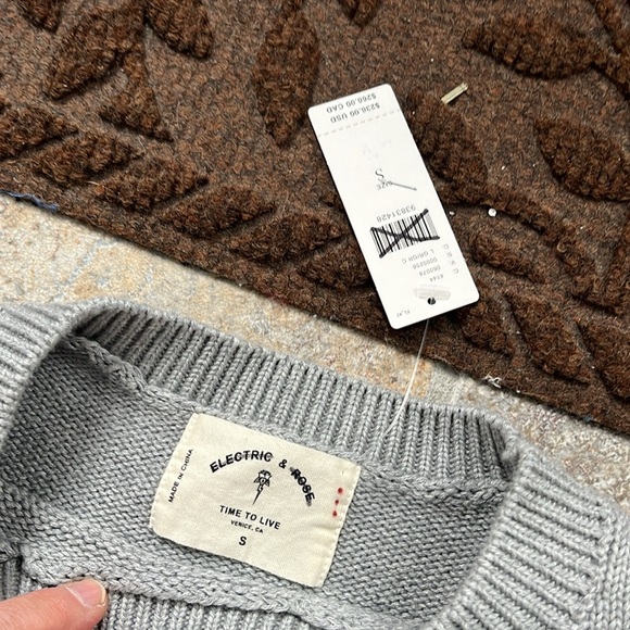 Anthropologie x Electric & Rose Surf Long-Sleeve Sweater Size Small NWT - Picture 11 of 15